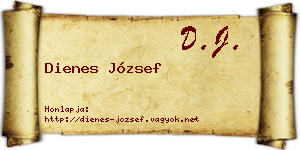 Dienes József névjegykártya