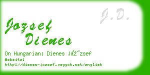 jozsef dienes business card